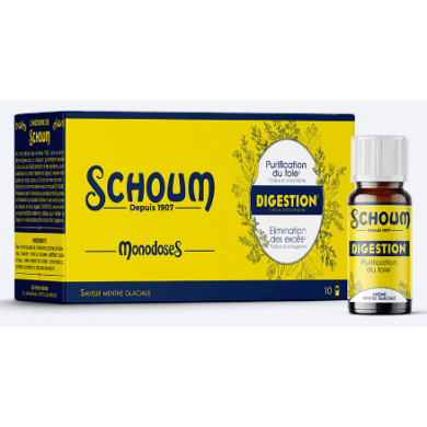 3 Chênes Schoum Digestion Solutions buvables Boite de 10 monodoses de 15ml