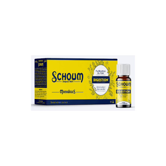 3 Chênes Schoum Digestion Solutions buvables Boite de 10 monodoses de 15ml