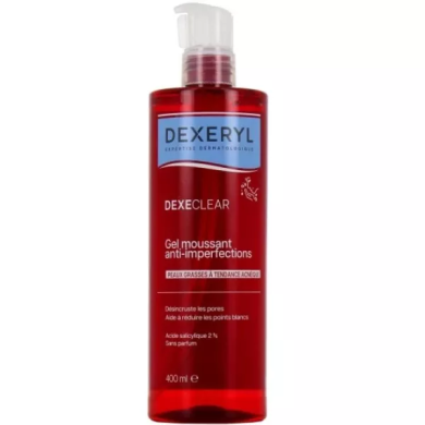DEXERYL DEXECLEAR Gel moussant anti-imperfections Flacon pompe de 400ML