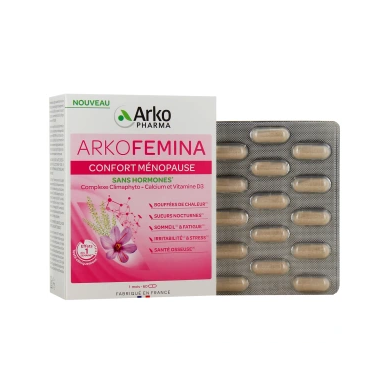 Arkopharma ARKOFEMINA - Confort Ménopause Boite de 60 Gélules + 60 Offertes