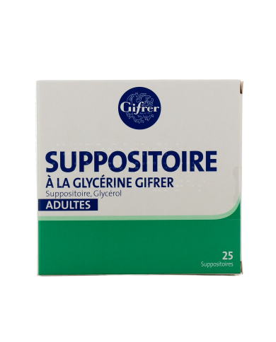 GIFRER Suppositoires à la glycérine Adultes Boite de 25