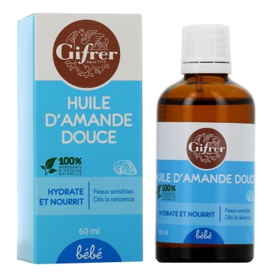 GIFRER HUILE D'AMANDE DOUCE Huile Flacon de 60 ml