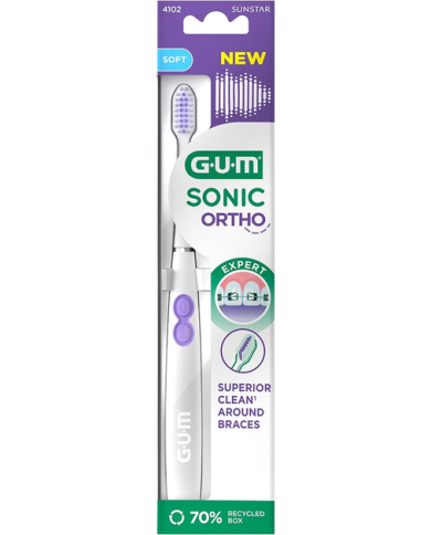 Gum Sonic Ortho Brosse à dents électrique