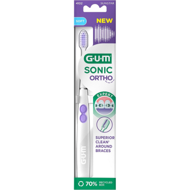 Gum Sonic Ortho Brosse à dents électrique