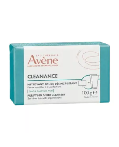 AVENE Cleanance  Nettoyant solide désincrustant Pain de 100 grammes