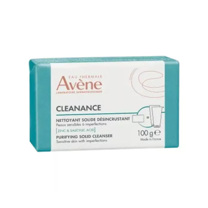 AVENE Cleanance  Nettoyant solide désincrustant Pain de 100 grammes