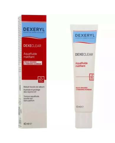 Dexeryl DEXECLEAR - Aquafluide Matifiant SPF50+ Tube de 40ml
