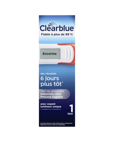 CLEARBLUE Test de grossesse ultra précoce et digital