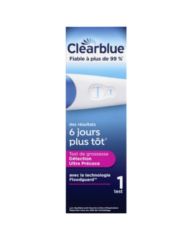 CLEARBLUE Test de grossesse détection ultra précoce Boite de 2