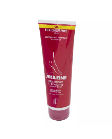 AKILEINE Gel fraicheur vive Pieds fatigués et échauffés Tube de 125 ml