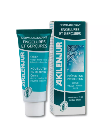 AKILENJUR Crème engelures et gerçure visage mains pieds Tube de  75ml