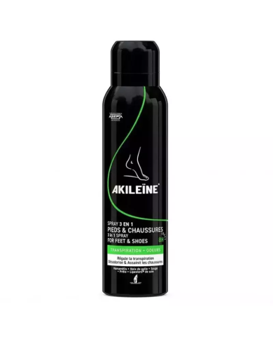 AKILEINE Spray 3en1 pied et chaussure anti transpirant et assainissant Spray de 1500 ml