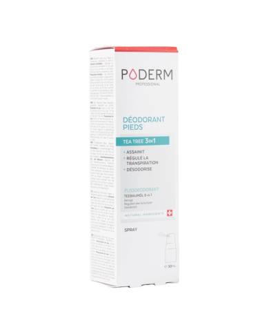 Poderm spray déodorant pieds Flacon de 50 ml