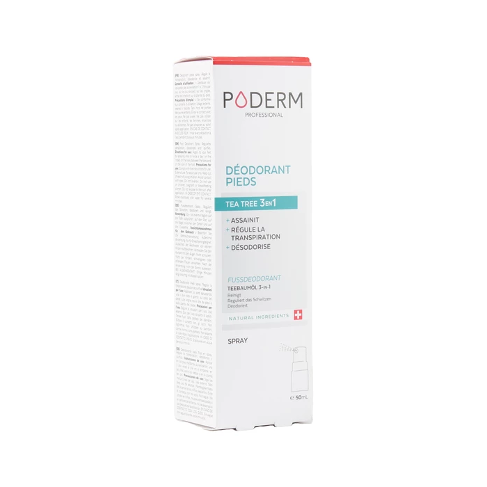Poderm spray déodorant pieds Flacon de 50 ml