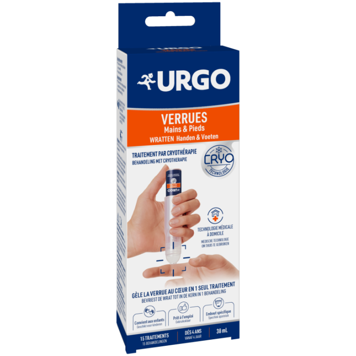 URGO VERRUES Traitement par cryothérapie main pied Flacon de 38ml