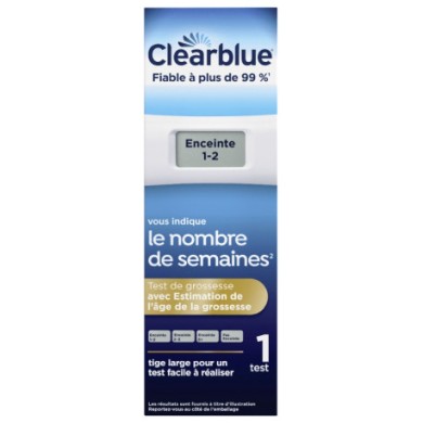 CLEARBLUE  Test de grossesse avec estimation de l'âge de la grossesse
