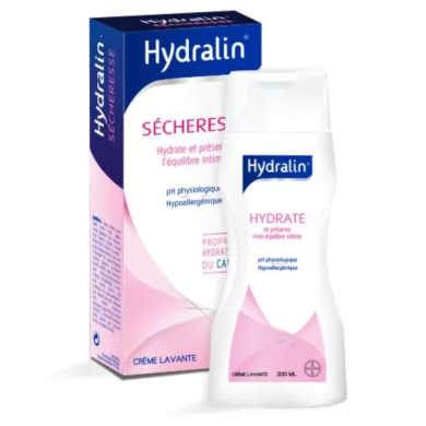 HYDRALIN SECHERESSE Crème lavante spécial sécheresse Flacon de 200 ml