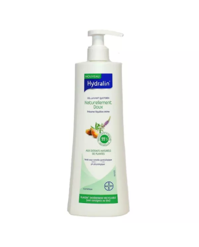 Hydralin Gel lavant quotidien Naturellement doux Flacon pompe de 400ml