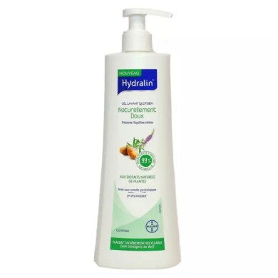 Hydralin Gel lavant quotidien Naturellement doux Flacon pompe de 400ml