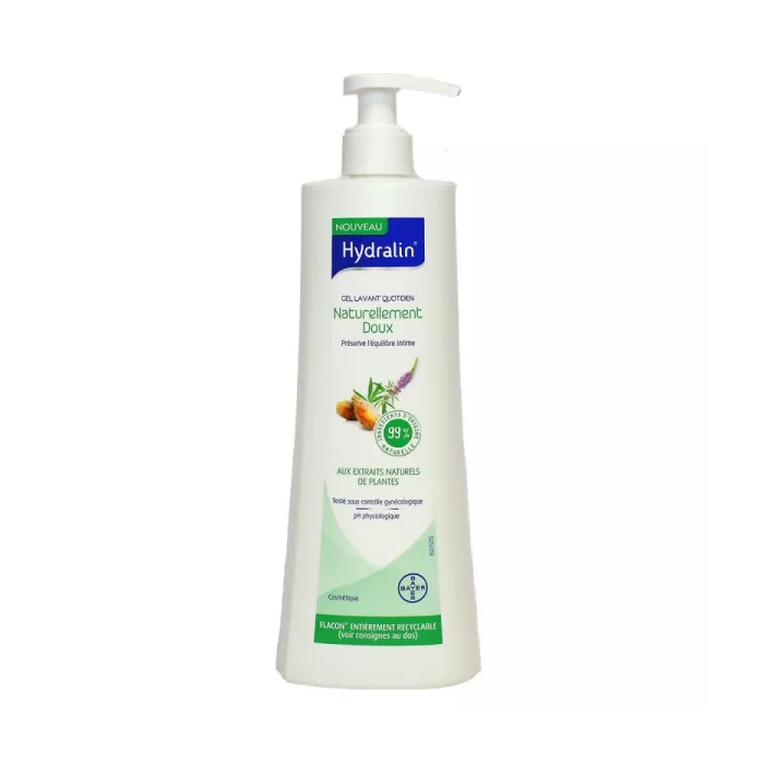 Hydralin Gel lavant quotidien Naturellement doux Flacon pompe de 400ml