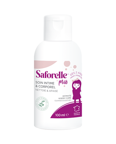 SAFORELLE MISS Soin Intime et Corporel Hypoallergénique Flacon de 100 ml