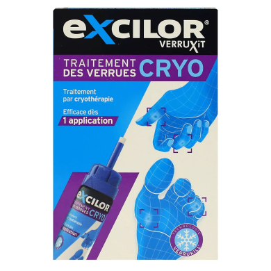 Excilor Verruxit traitement des verrues cryothérapie Flacon de 50ml