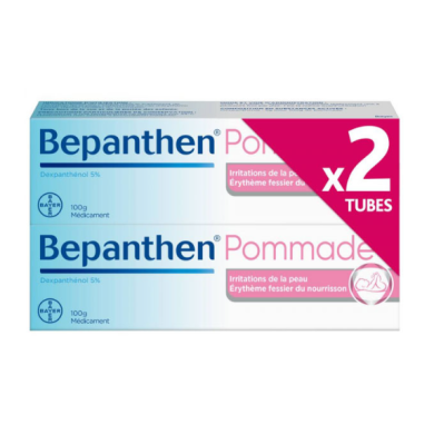 BEPANTHEN 5% Pommade 2 Tubes de 100g