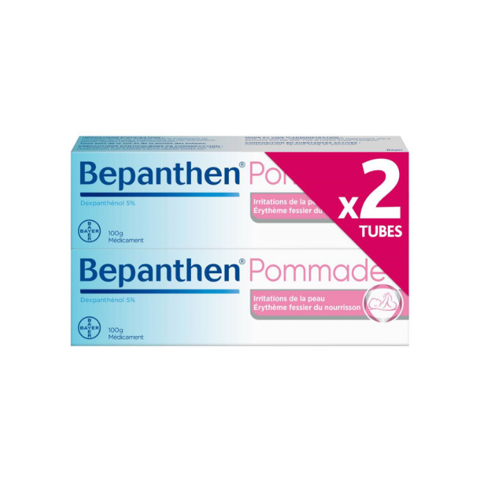 BEPANTHEN 5% Pommade 2 Tubes de 100g