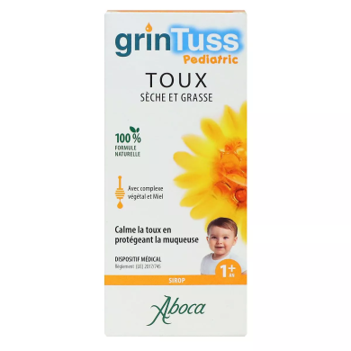 Grintuss Toux sèche et grasse Sirop Pediatric 128g
