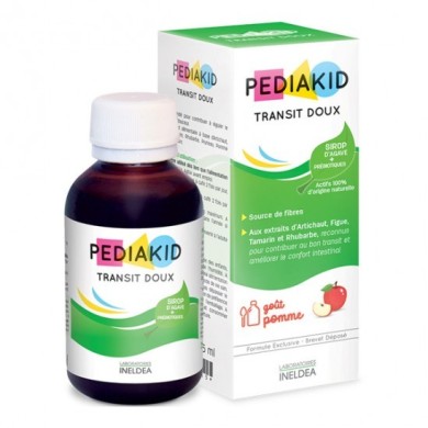 PEDIAKID Transit Doux Sirop d' Agave + Prébiotiques Flacon de 125 ml
