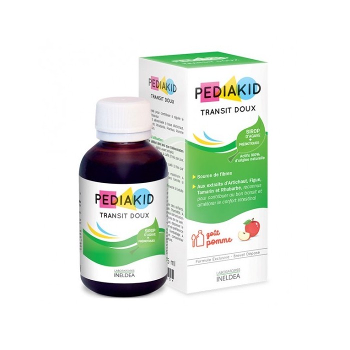 PEDIAKID Transit Doux Sirop d' Agave + Prébiotiques Flacon de 125 ml
