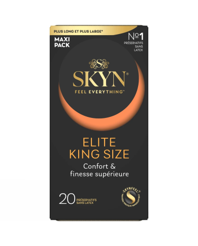 MANIX Skyn ELITE King Size ( Grante taille) Boite de 20 préservatifs sans latex