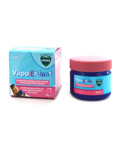 VICKS VAPOENFANT Baume de Massage Enfants Pot de 50 grammes
