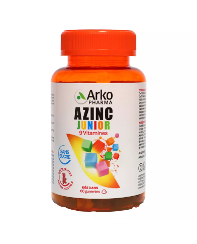 Arkopharma Azinc Junior 9 vitamines dès 3 ans Boite de 60 gummies