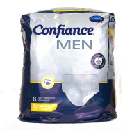 CONFIANCE Sous-vêtements absorbants pour hommes Taille M - 5 gouttes   Paquet de 8