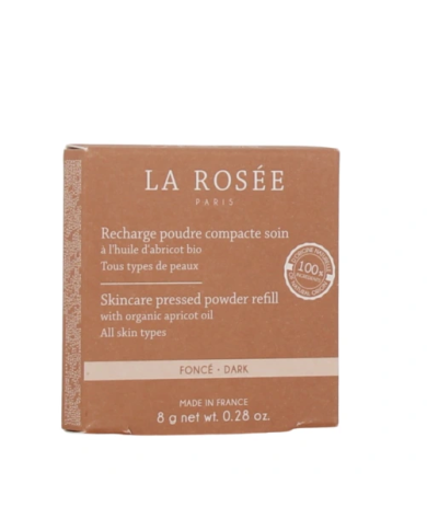 La Rosée Poudre Compacte Soin Recharge de 8 grammes teinte foncé