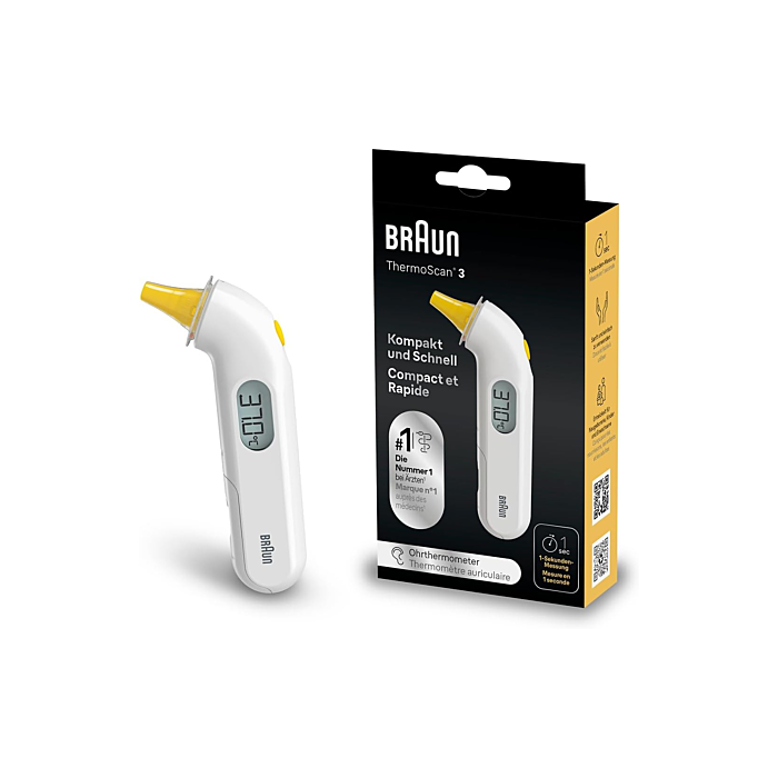 BRAUN ThermoScan 3  Thermomètre auriculaire IRT 3030
