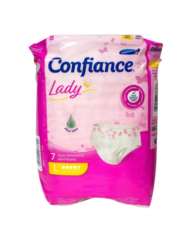 CONFIANCE LADY Boite de 8 sous vêtements Médium 5 gouttes