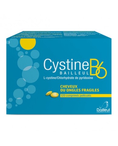 CYSTINE B6 Cheveux et ongles fragiles Boite de 120 comprimés