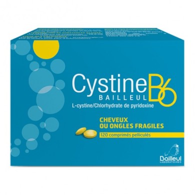 CYSTINE B6 Cheveux et ongles fragiles Boite de 120 comprimés