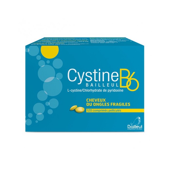 CYSTINE B6 Cheveux et ongles fragiles Boite de 120 comprimés