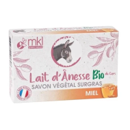 MKL Savon surgras au lait d'ânesse Bio neutre Pain de 100g