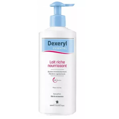 Dexeryl Essentiel Lait Riche Nourrissant Flacon pompe de 500 ml