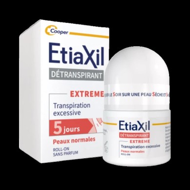 ETIAXIL AISSELLES Détranspirant EXTREME pour Peaux Normales Bille de 15ml