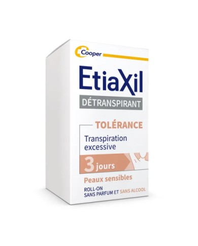 ETIAXIL AISSELLES Détranspirant  TOLERANCE pour Peaux Sensibles Bille de 15ml