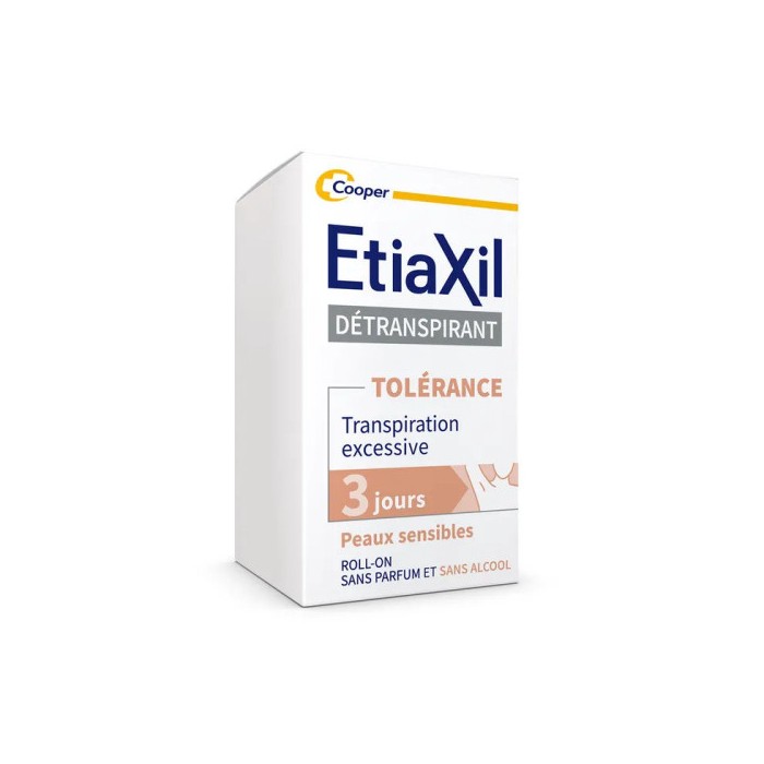 ETIAXIL AISSELLES Détranspirant  TOLERANCE pour Peaux Sensibles Bille de 15ml