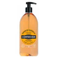 LE COMPTOIR DU BAIN Savon traditionnel de Marseille VANILLE - MIEL Flacon de 1 litre