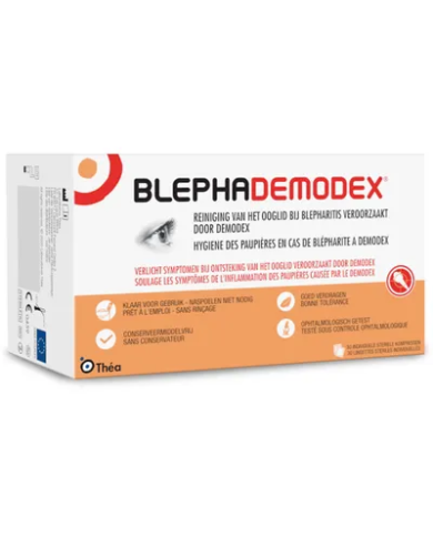 BLEPHADEMODEX Lingettes stériles pour l'hygiène des paupières Boite de 30