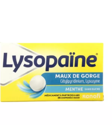 LYSOPAINE SANS SUCRE Comprimés à sucer  2 Tubes de 18