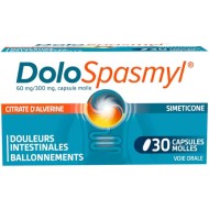 DOLOSPASMYL 60MG / 300 MG Douleurs digestives Boite de 10 capsules molles